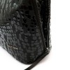 Дамска чанта ENZО NORI модел CAPRICE естествена кожа черен принт