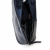 Дамска чанта ENZO NORI модел CAPRICE естествена кожа син искрящ