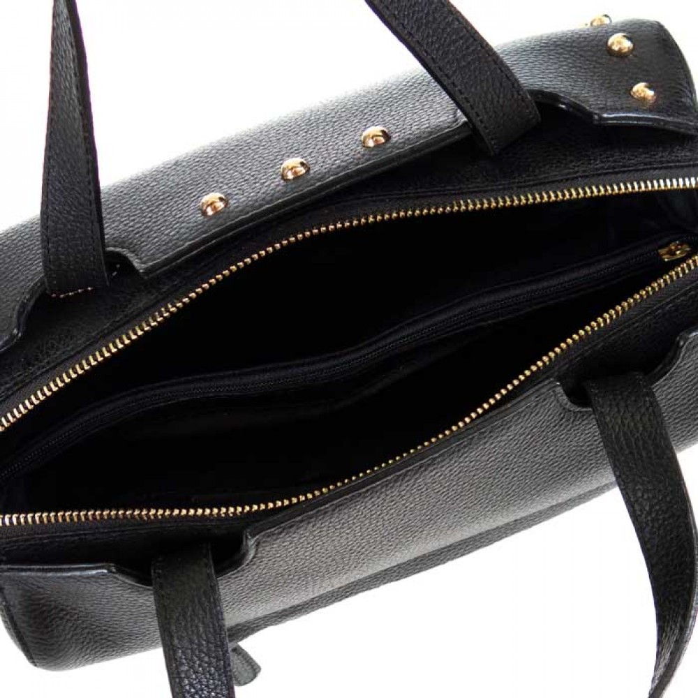 Дамска чанта PAULA VENTI модел RICCARDA естествена кожа черен