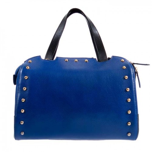 Дамска чанта PAULA VENTI модел RICCARDA естествена кожа цвят син