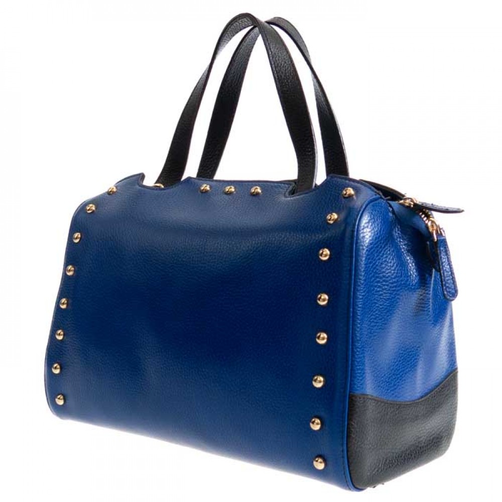 Дамска чанта PAULA VENTI модел RICCARDA естествена кожа син