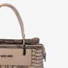 Дамска чанта ENZO NORI модел SABINE естествена кожа бежов принт