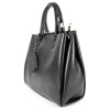 Класическа дамска чанта ENZO NORI модел ESRA от висококачествена естествена кожа цвят черен