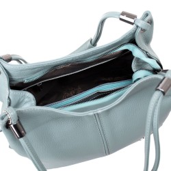Дамска чанта ENZO NORI модел ADELA естествена кожа светло син