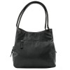 Класическа дамска чанта от естествена фина напа кожа ENZO NORI модел PALOMA цвят черен