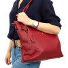 Дамска чанта ENZO NORI модел ZETA от естествена кожа червен 