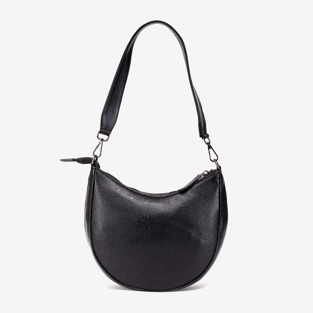 Дамска чанта модел VALENCIA естествена кожа черен