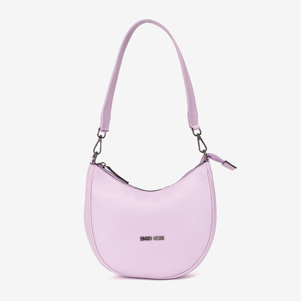 Дамска чанта модел VALENCIA естествена кожа лилав