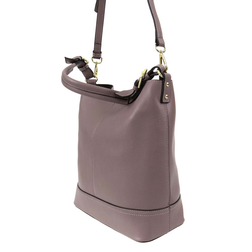Дамска чанта PAULA VENTI модел RENATA естествена кожа лилав