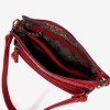 Дамска чанта ENZO NORI модел MELANIA естествена кожа червен змийски лак