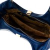Атрактивна дамска кожена чанта ENZO NORI модел VITALIA естествена кожа цвят син