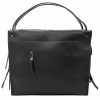 Модерна дамска чанта от естествена фина напа кожа ENZO NORI модел ALANA цвят черен