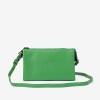 Малка дамска чанта ENZO NORI модел ALINA естествена кожа зелен
