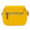 Твърда малка дамска чанта от естествена фина напа кожа PAULA VENTI модел PEARL цвят жълт