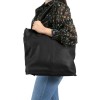 Класическа дамска чанта през рамо от естествена кожа ENZO NORI модел IMELDA цвят черен