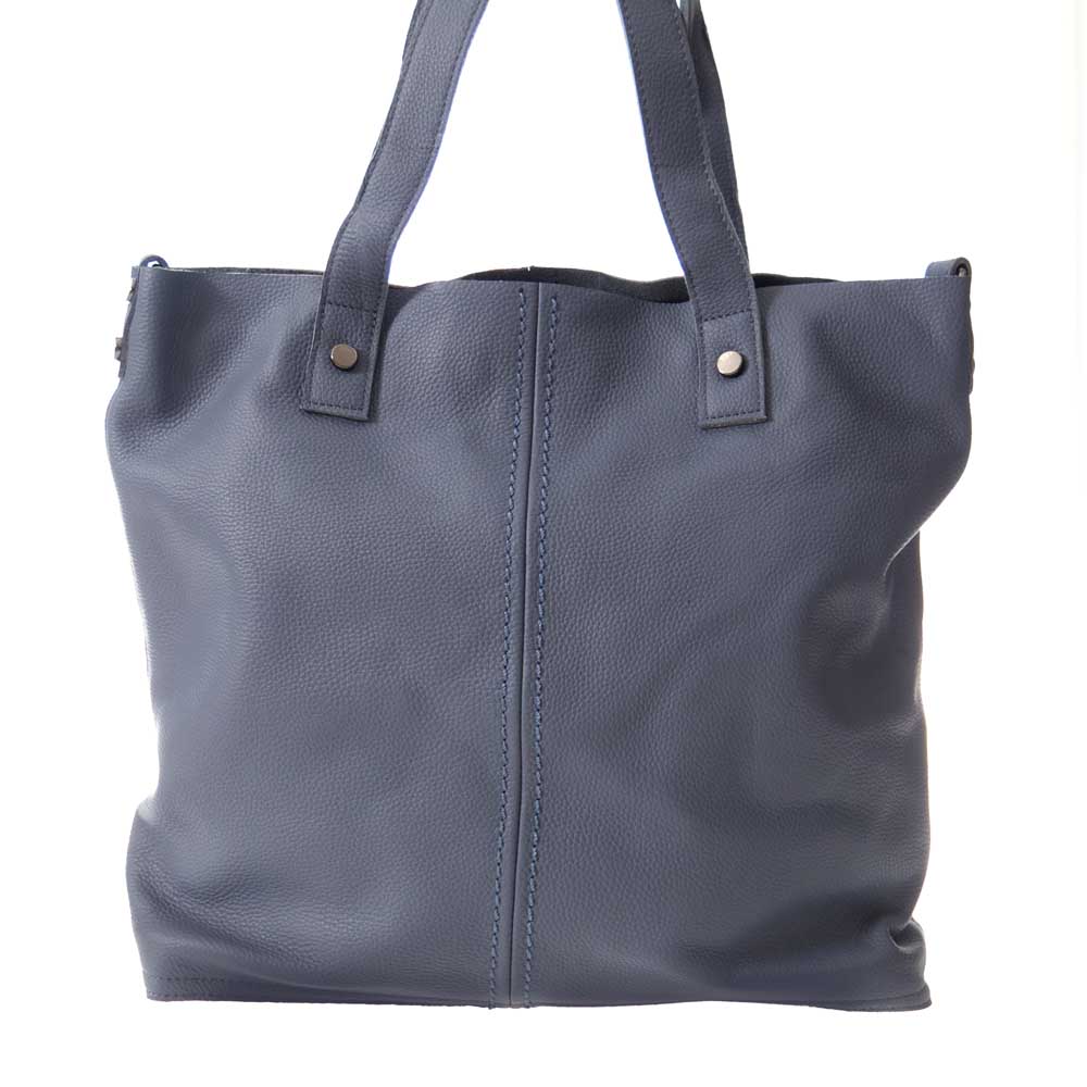 Дамска чанта тип торба ENZO NORI естествена кожа син