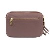 Красива дамска чанта от висококачествена естествена кожа ENZO NORI модел MARGO цвят лилав