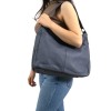 Дамска чанта ENZO NORI модел CLARA естествена кожа син