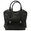 Красива дамска чанта тип торба PAULA VENTI модел CLAUDIA естествена кожа цвят черен