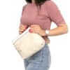 Елегантна дамска чанта тип торба ENZO NORI модел JOLENE естествена кожа цвят екрю