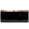 Клъч чанта PAULA VENTI модел AMEDEA естествена кожа черен/кафяв кроко