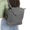 Висококачествена дамска кожена раница и чанта 2 в 1 ENZO NORI модел MILA естествена кожа цвят сив