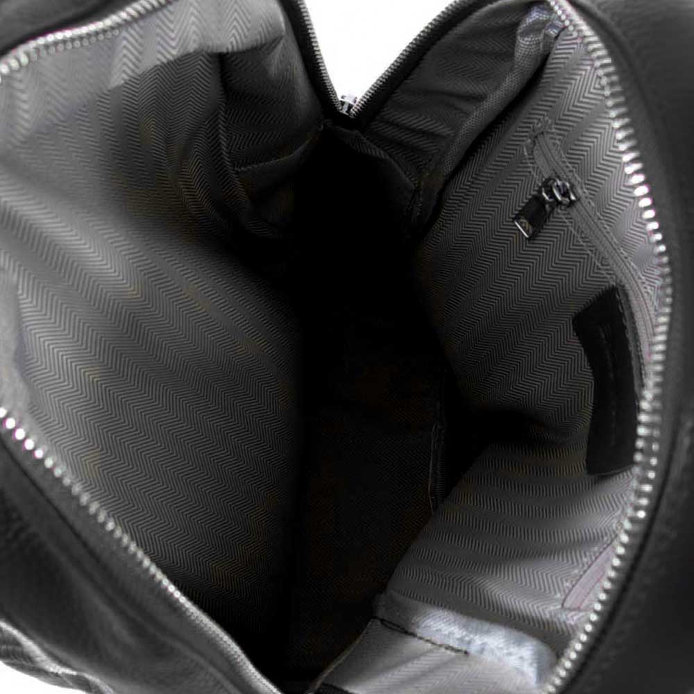 Дамска раница дамска чанта от естествена кожа черен