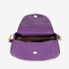 Дамска чанта модел NANCY италианска естествена кожа лилав