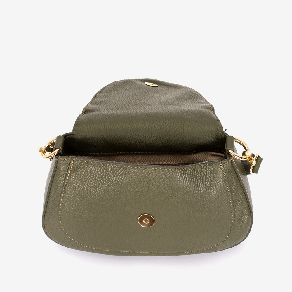 Дамска чанта модел NANCY италианска естествена кожа зелен