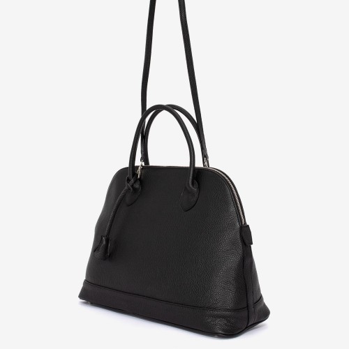 Дамска чанта модел ABBY италианска естествена кожа черен