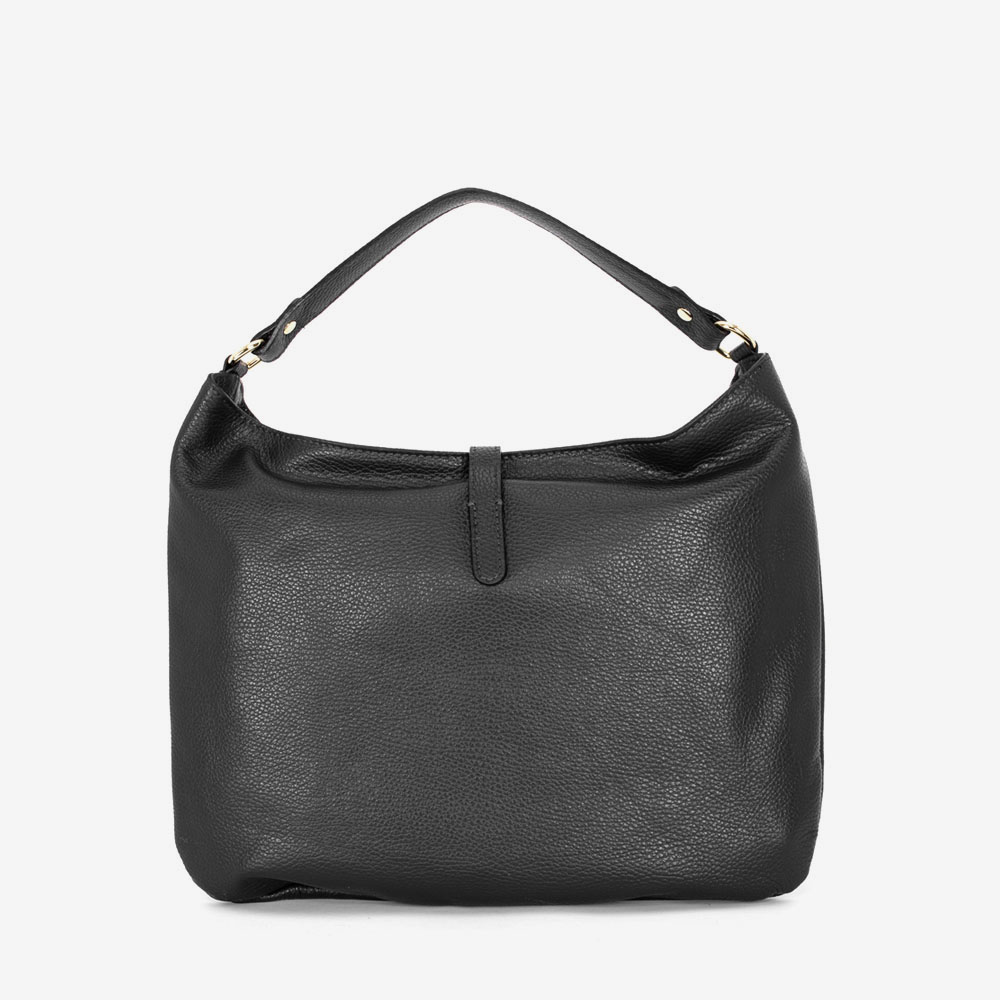 Дамска чанта модел MILEY италианска естествена кожа черен