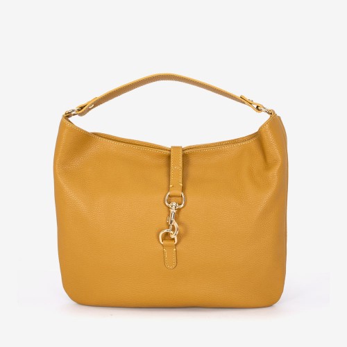 Дамска чанта модел MILEY италианска естествена кожа жълт