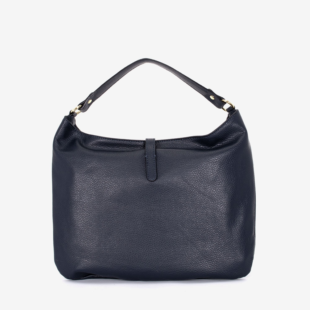 Дамска чанта модел MILEY италианска естествена кожа тъмно син