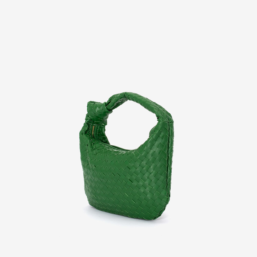 Дамска чанта модел DREW италианска естествена кожа зелен