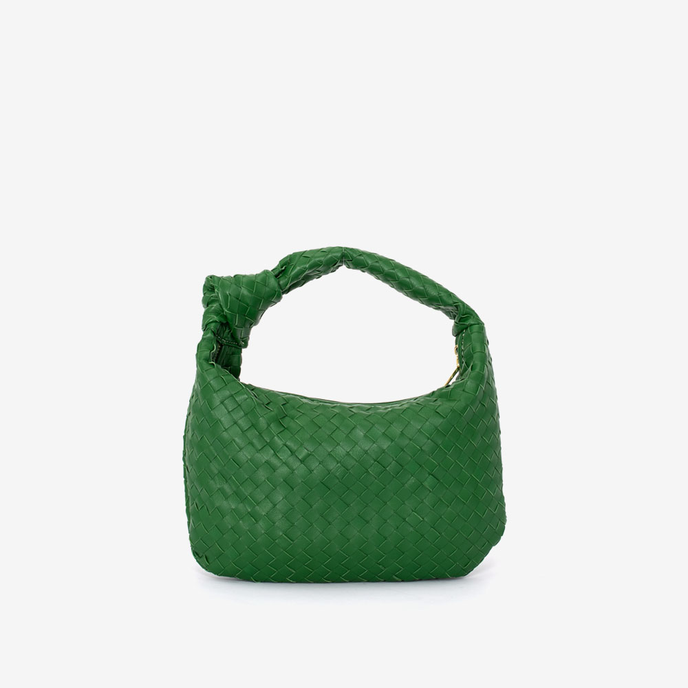 Дамска чанта модел DREW италианска естествена кожа зелен