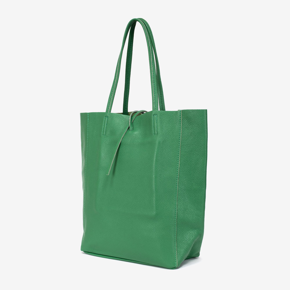 Дамска чанта модел SHELBY италианска естествена кожа зелен