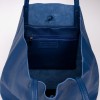 Дамска чанта модел SHELBY италианска естествена кожа син