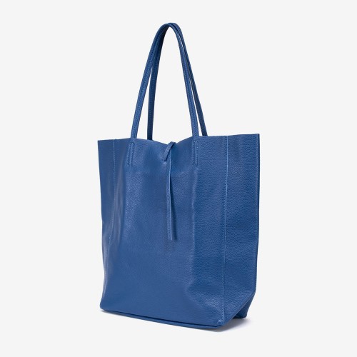 Дамска чанта модел SHELBY италианска естествена кожа син