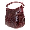 Дамска чанта от италианска естествена кожа модел MASSIMA цвят бордо