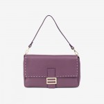 Дамска чанта модел BLAKE италианска естествена кожа лилав