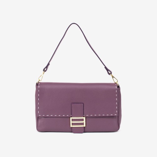Дамска чанта модел BLAKE италианска естествена кожа лилав