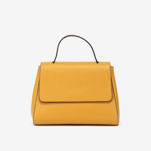 Дамска чанта модел ALISON италианска естествена кожа жълт