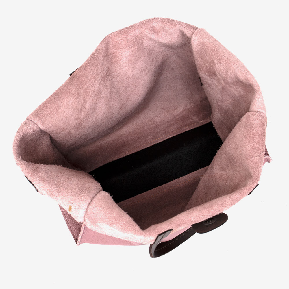 Дамска чанта модел BEATRICE италианска естествена кожа розов