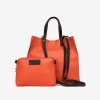 Дамска чанта модел BEATRICE италианска естествена кожа оранжев