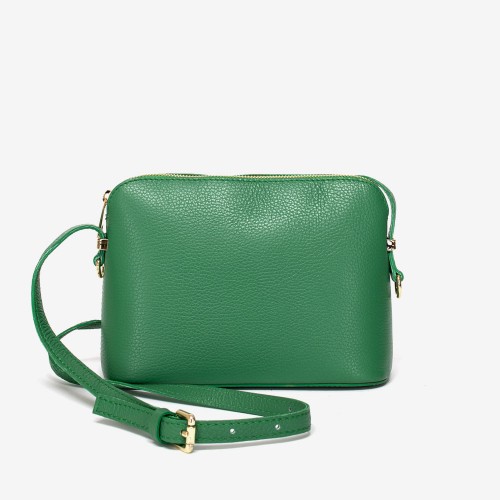 Дамска чанта модел VIOLA италианска естествена кожа зелен