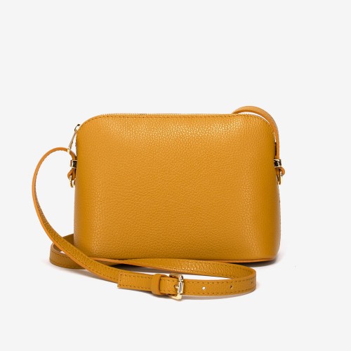 Дамска чанта модел VIOLA италианска естествена кожа жълт
