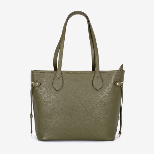 Дамска чанта модел LOANA италианска естествена кожа зелен