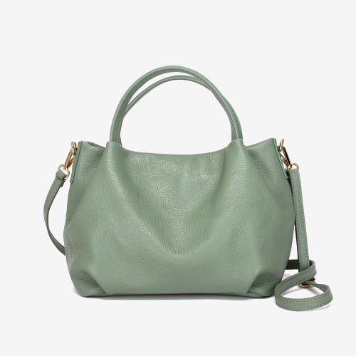 Дамска чанта модел ELECTRA италианска естествена кожа зелен