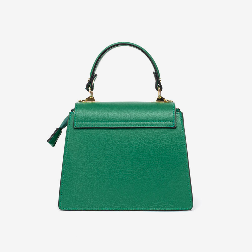 Дамска чанта модел JUDY италианска естествена кожа зелен