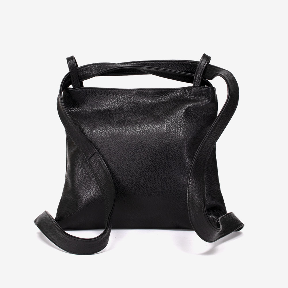 Дамска чанта модел ELLIE италианска естествена кожа черен